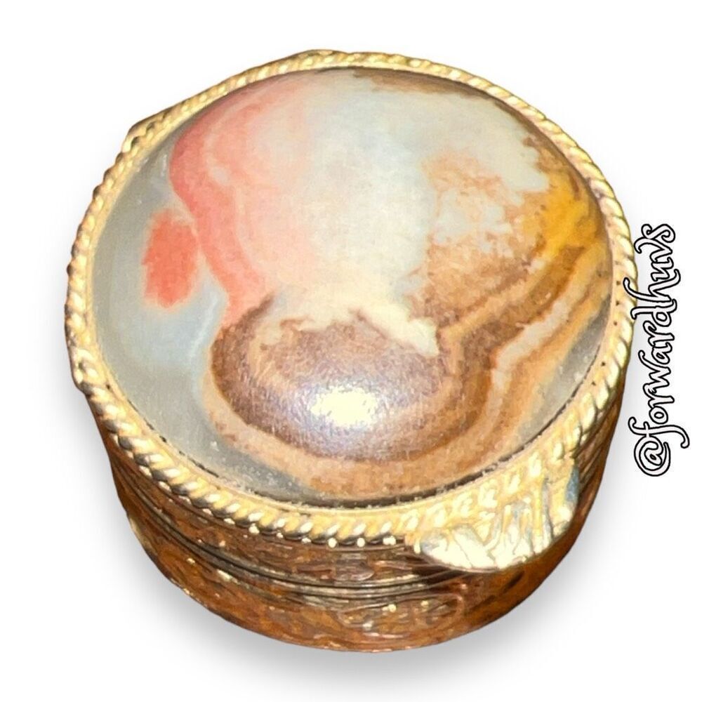 Vintage 1980s Small Snuff/Pill Box